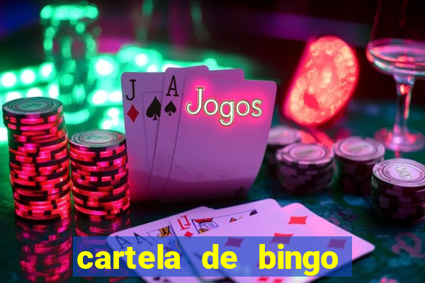 cartela de bingo cha de bebe